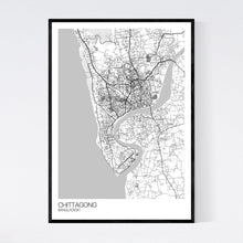 Load image into Gallery viewer, Chittagong City Map Print