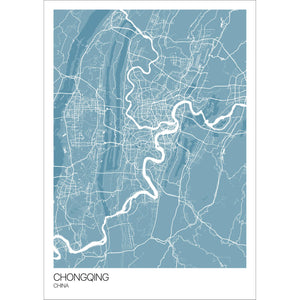 Map of Chongqing, China