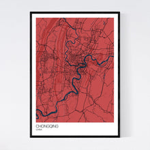 Load image into Gallery viewer, Chongqing City Map Print
