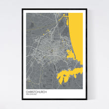 Load image into Gallery viewer, Christchurch City Map Print