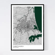Load image into Gallery viewer, Christchurch City Map Print