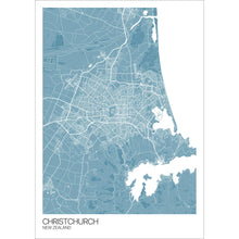 Load image into Gallery viewer, Map of Christchurch, New Zealand