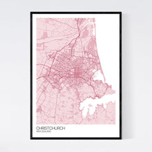 Load image into Gallery viewer, Christchurch City Map Print
