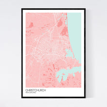 Load image into Gallery viewer, Christchurch City Map Print