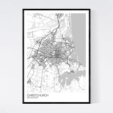 Load image into Gallery viewer, Christchurch City Map Print