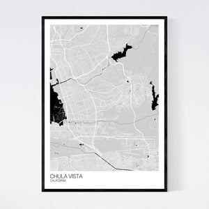 Chula Vista City Map Print