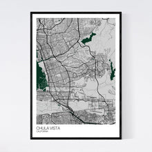 Load image into Gallery viewer, Chula Vista City Map Print