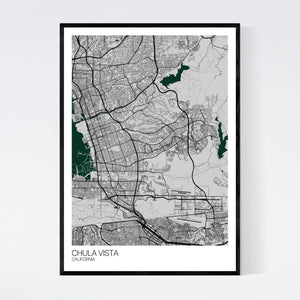 Chula Vista City Map Print
