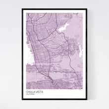 Load image into Gallery viewer, Chula Vista City Map Print