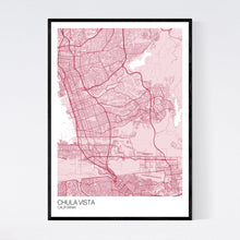 Load image into Gallery viewer, Chula Vista City Map Print