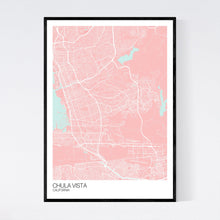 Load image into Gallery viewer, Chula Vista City Map Print