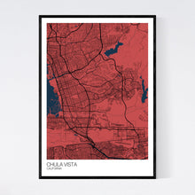 Load image into Gallery viewer, Chula Vista City Map Print