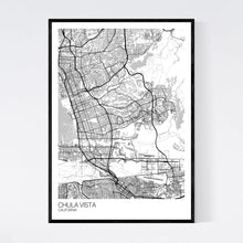 Load image into Gallery viewer, Chula Vista City Map Print