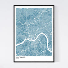 Load image into Gallery viewer, Cincinnati City Map Print