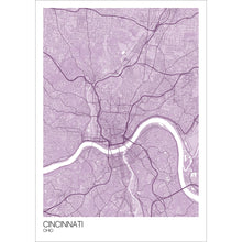 Load image into Gallery viewer, Map of Cincinnati, Ohio