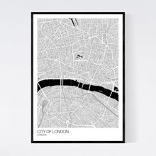 Load image into Gallery viewer, City of London City Map Print