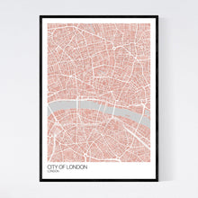 Load image into Gallery viewer, City of London City Map Print