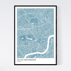 City of Westminster City Map Print