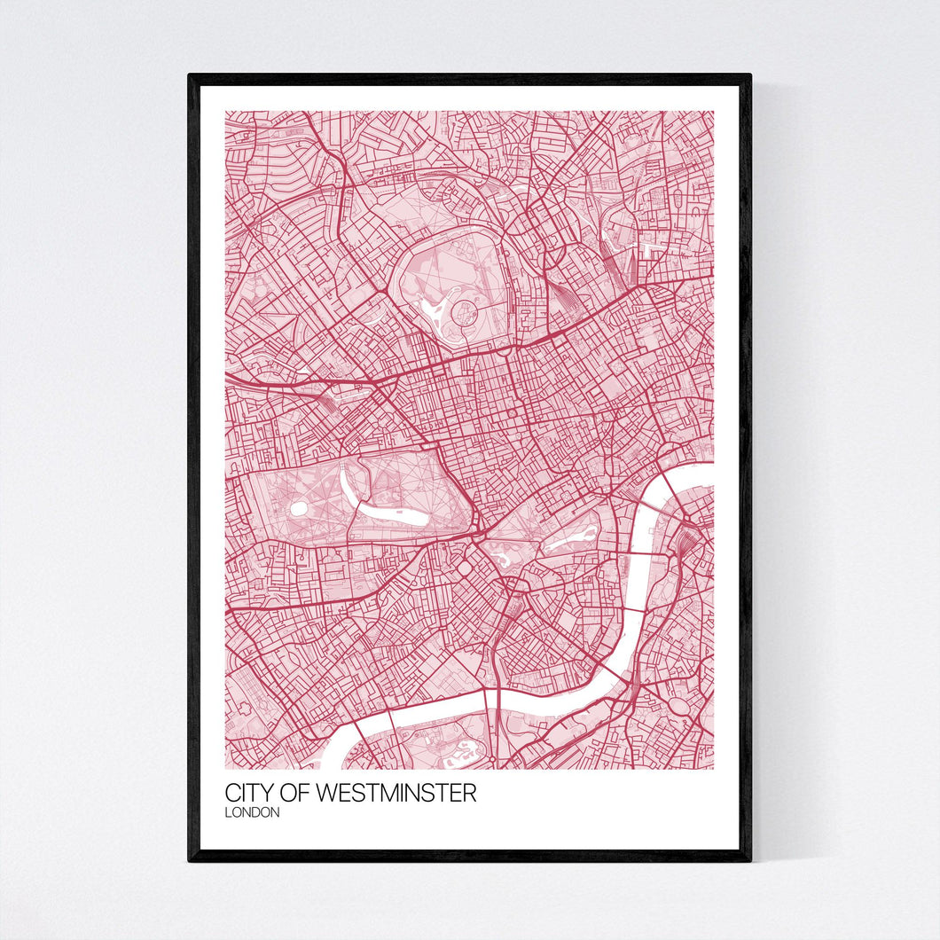 City of Westminster City Map Print