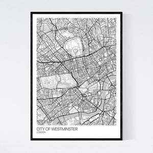 City of Westminster City Map Print