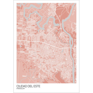 Map of Ciudad del Este, Paraguay