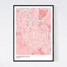 Load image into Gallery viewer, Ciudad del Este City Map Print