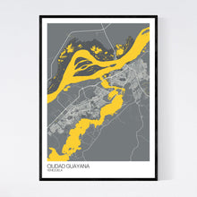 Load image into Gallery viewer, Ciudad Guayana City Map Print