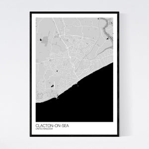 Map of Clacton-on-Sea, United Kingdom