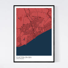 Load image into Gallery viewer, Clacton-on-Sea City Map Print