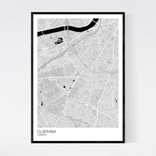 Load image into Gallery viewer, Clapham Neighbourhood Map Print
