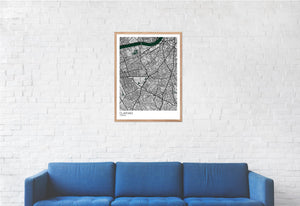 Map of Clapham, London
