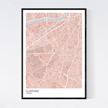 Load image into Gallery viewer, Clapham Neighbourhood Map Print