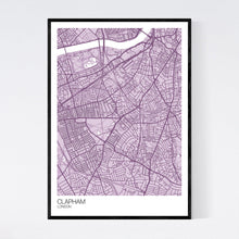 Load image into Gallery viewer, Clapham Neighbourhood Map Print
