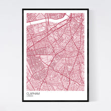 Load image into Gallery viewer, Clapham Neighbourhood Map Print