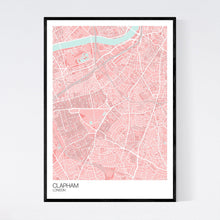 Load image into Gallery viewer, Clapham Neighbourhood Map Print