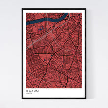 Load image into Gallery viewer, Clapham Neighbourhood Map Print