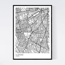 Load image into Gallery viewer, Clapham Neighbourhood Map Print