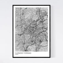 Load image into Gallery viewer, Clermont-Ferrand City Map Print