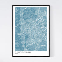 Load image into Gallery viewer, Map of Clermont-Ferrand, France