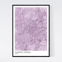 Load image into Gallery viewer, Clermont-Ferrand City Map Print