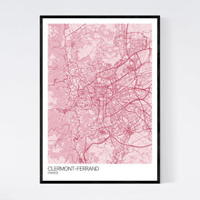 Load image into Gallery viewer, Clermont-Ferrand City Map Print