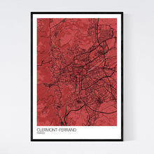 Load image into Gallery viewer, Clermont-Ferrand City Map Print