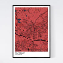 Load image into Gallery viewer, Map of Coatbridge, United Kingdom