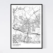 Load image into Gallery viewer, Coatbridge City Map Print