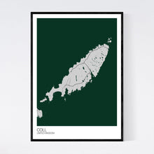 Load image into Gallery viewer, Coll Island Map Print