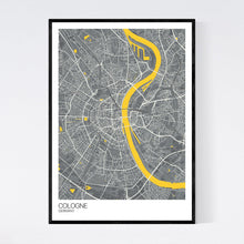 Load image into Gallery viewer, Cologne City Map Print