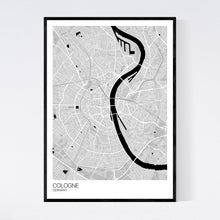 Load image into Gallery viewer, Cologne City Map Print