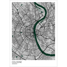Load image into Gallery viewer, Map of Cologne, Germany
