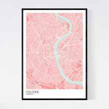 Load image into Gallery viewer, Cologne City Map Print