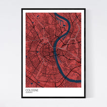 Load image into Gallery viewer, Cologne City Map Print